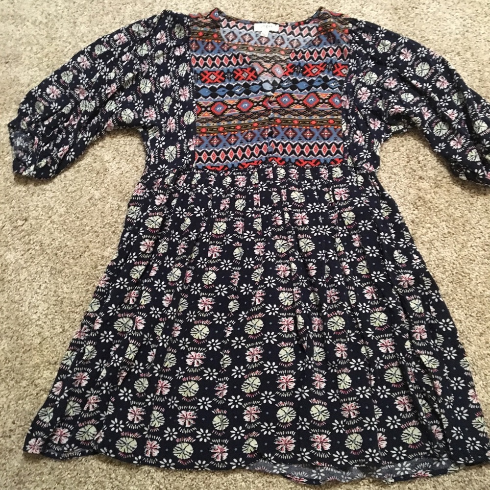 Patterned swing dress